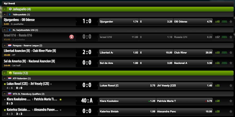 ComeOn Live Vedonlyönti